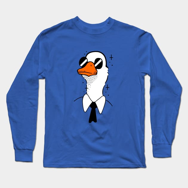 Goose in a tie Long Sleeve T-Shirt by My Happy-Design